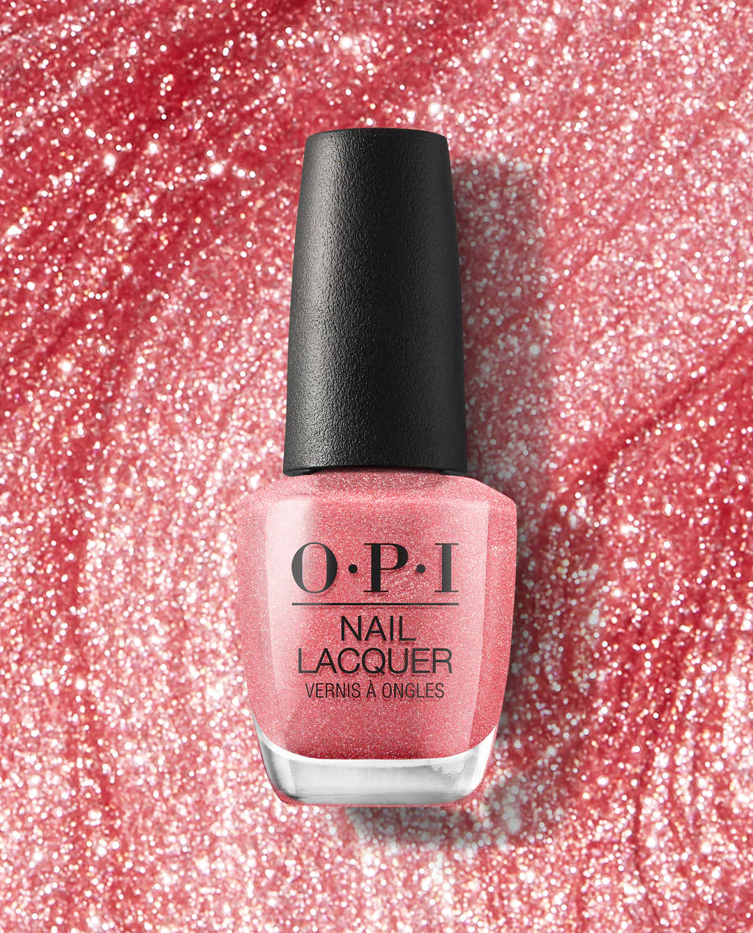 OPI Cozu-Melted In The Sun nail polish bottle featuring a warm, melted-orange shade with a glossy finish.