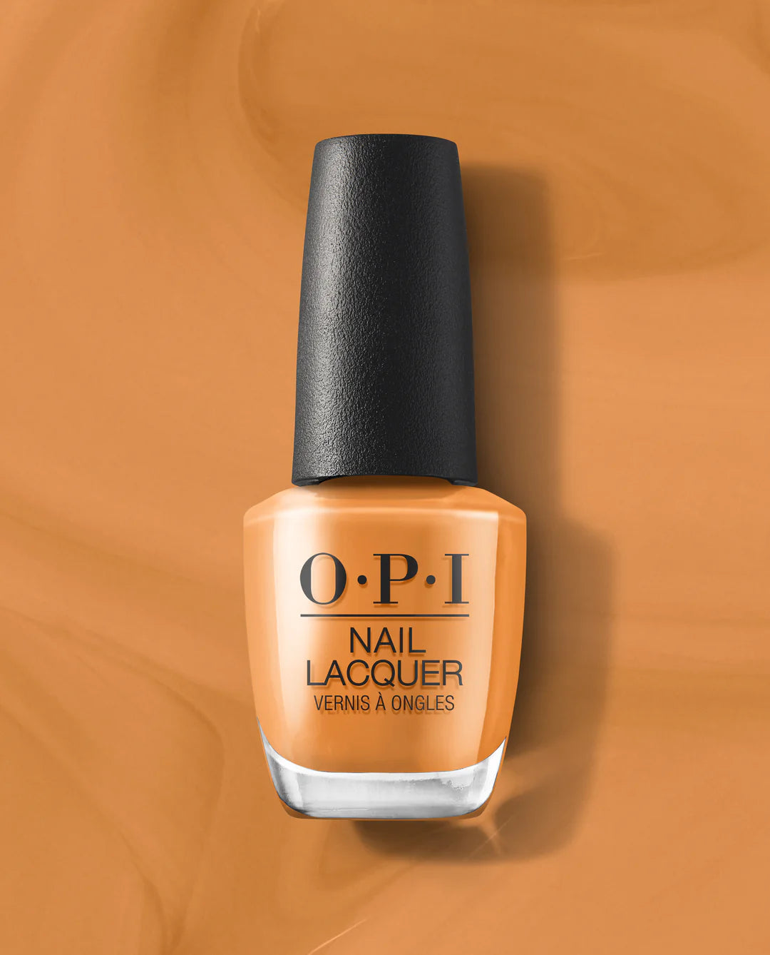 OPI Nail Polish in Fall What's Your Mani-tude? 2025 Penny Loafer Lane, clear bottle with deep, rich brown nail lacquer.