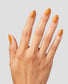 OPI Nail Polish in Penny Loafer Lane, a warm fall shade with a glossy finish, displayed in a clear bottle with the OPI logo.