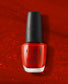 OPI Nail Polish Gimme A Lido Kiss #V30, vibrant coral-orange nail lacquer in sleek bottle.