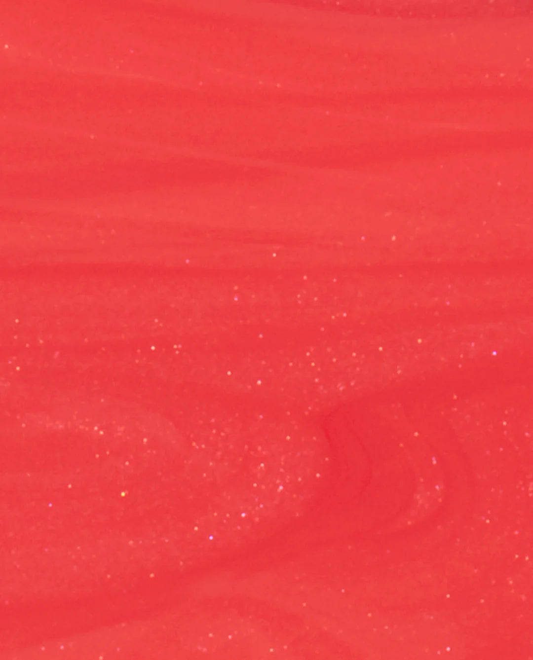 OPI Nail Polish in I Eat Mainely Lobster shade, close-up of brush and swatch showing vibrant coral-orange color.