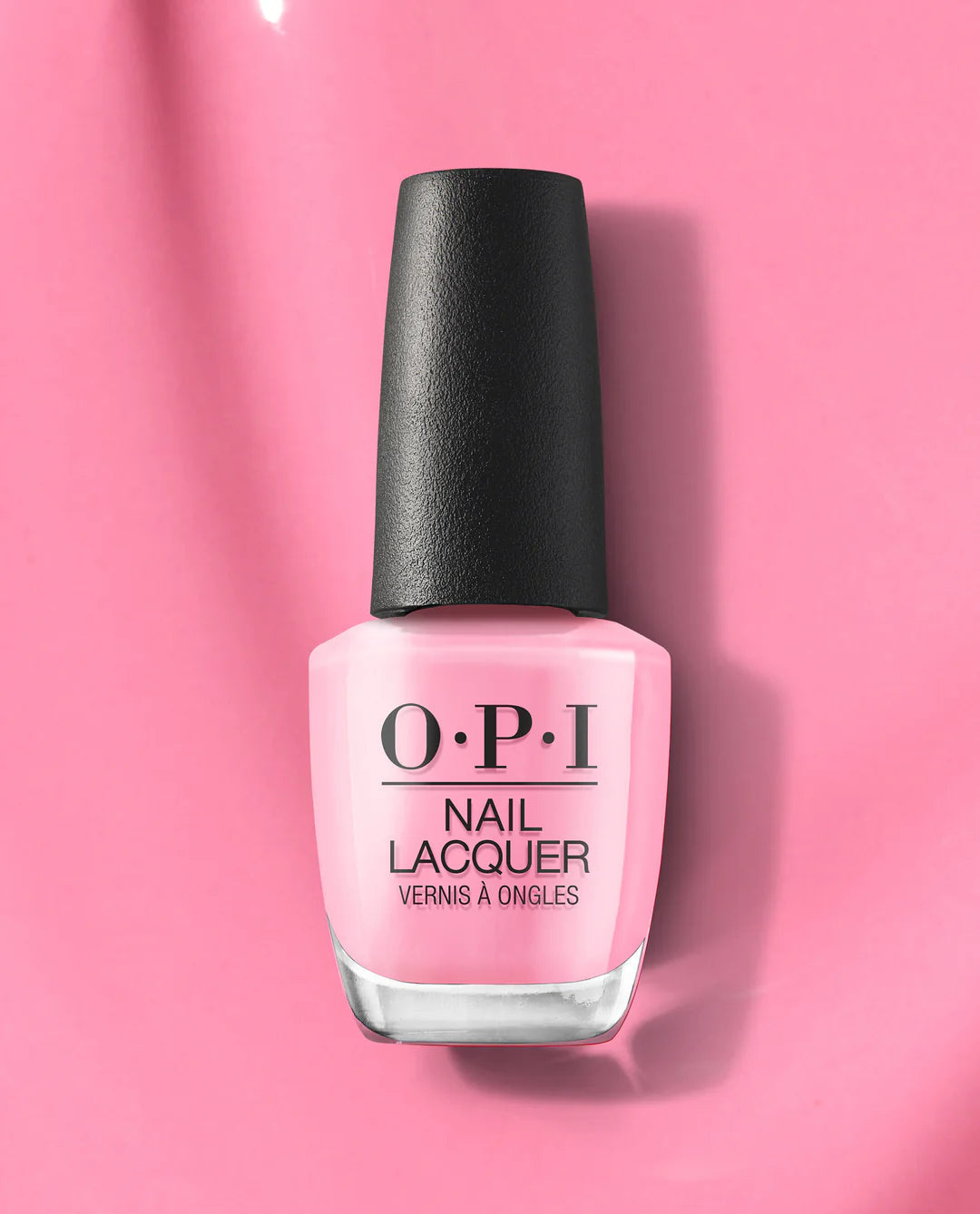 OPI Nail Polish in I Quit My Day Job shade, showcasing the vibrant nail lacquer bottle with brand label and colorful cap.