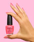 Opi Nail Polish in If U Like Pinka Coladas shade, with the bottle and a hand showing the pink nail polish color.