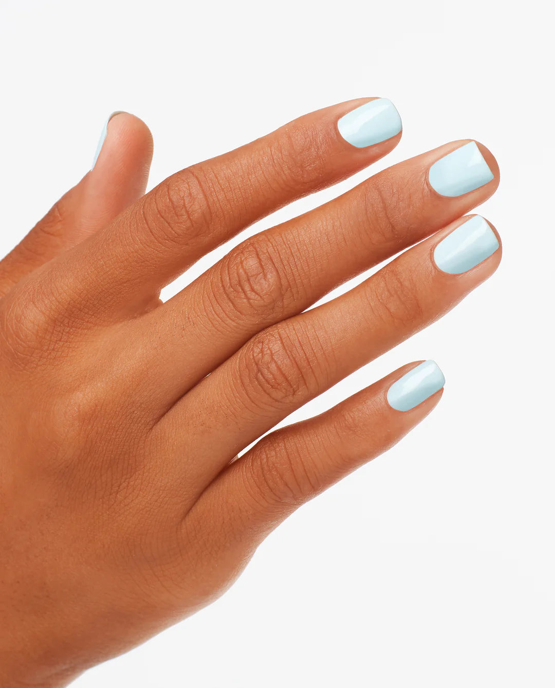 OPI Nail Polish in It's A Boy shade, vibrant blue nail color applied on nails, showcasing glossy finish and smooth application