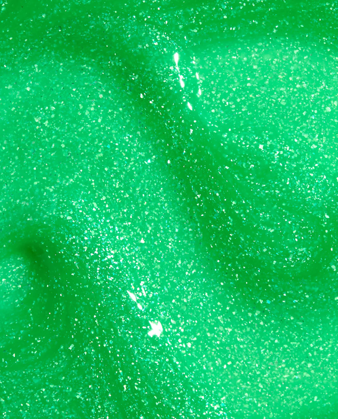 OPI Lime Of My Life nail polish swatch showing vibrant lime green color with glossy finish.