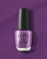 OPI Nail Polish Medi-take It All In #F003 showing a sleek bottle of purple nail lacquer with a shiny finish.