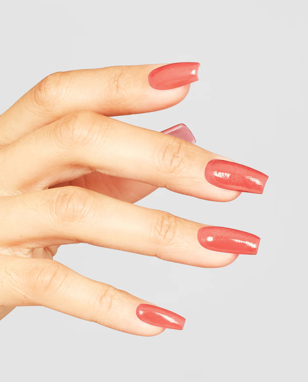 OPI Nail Polish in My Address Is Hollywood, vibrant pink shade, shown on nails with a glossy finish