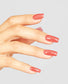 OPI Nail Polish in My Address Is Hollywood, vibrant pink shade, shown on nails with a glossy finish