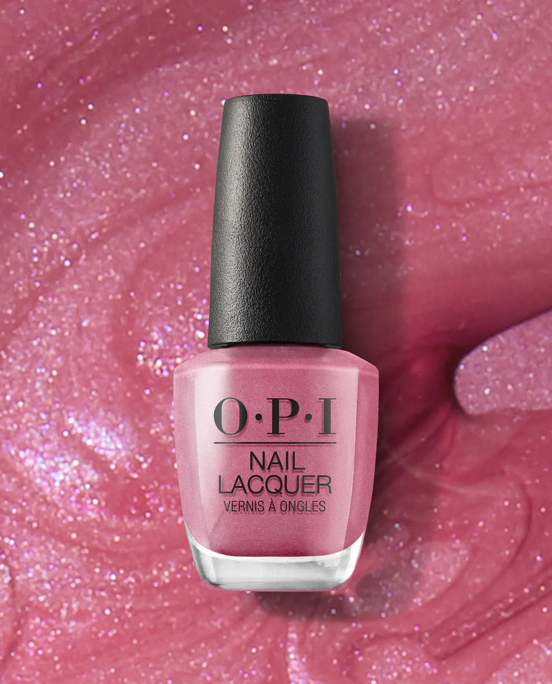 OPI Nail Polish in Not So Bora-Bora-Ing Pink shade, vibrant pink nail lacquer bottle with brand label and glossy finish.