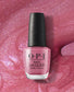 OPI Nail Polish in Not So Bora-Bora-Ing Pink shade, vibrant pink nail lacquer bottle with brand label and glossy finish.