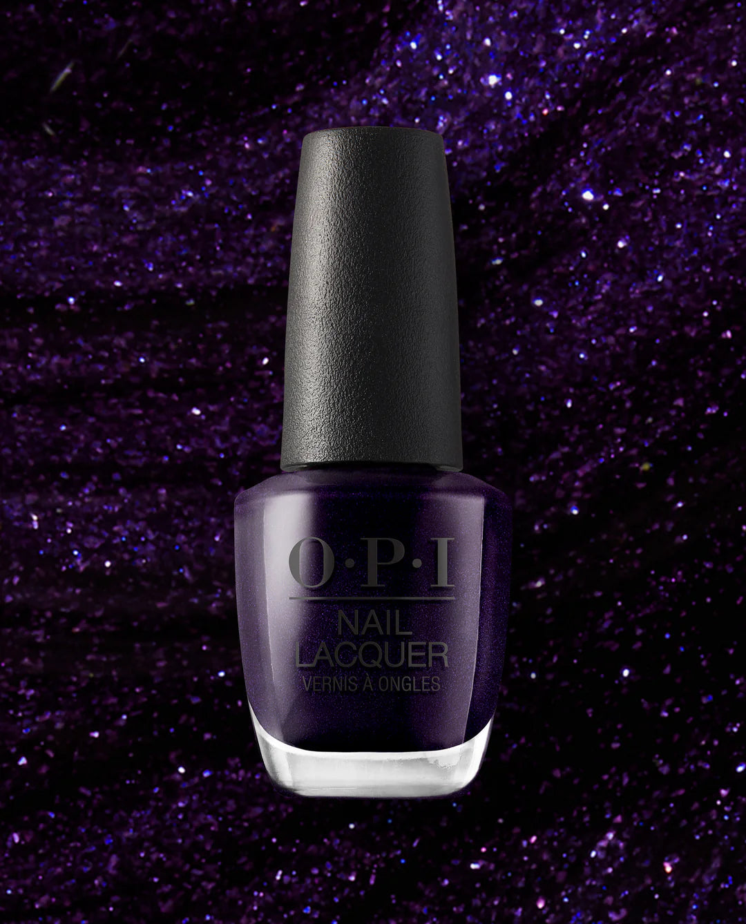 OPI Ink nail polish bottle with dark blue lacquer, OPI Nail Polish brand, showing color and label details in the image.
