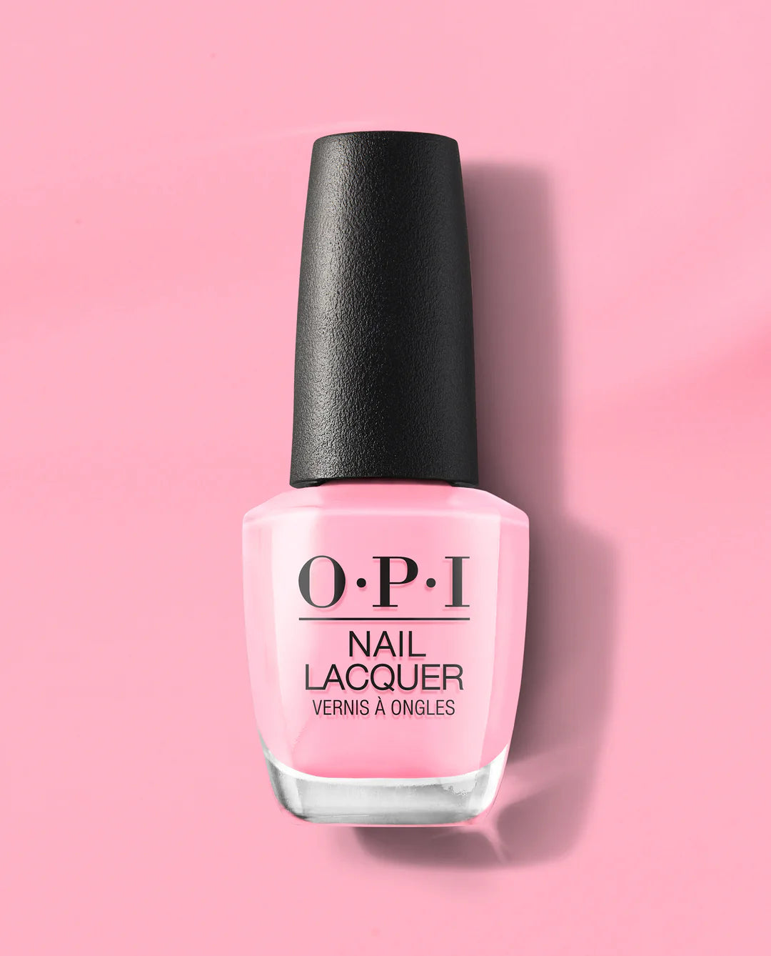 OPI Pink-ing of You nail polish bottle with vibrant pink nail lacquer, showcasing the OPI Nail Polish brand and product color.