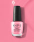 OPI Nail Polish in Racing for Pinks, vibrant pink nail lacquer, glossy finish, bottle with brand label visible