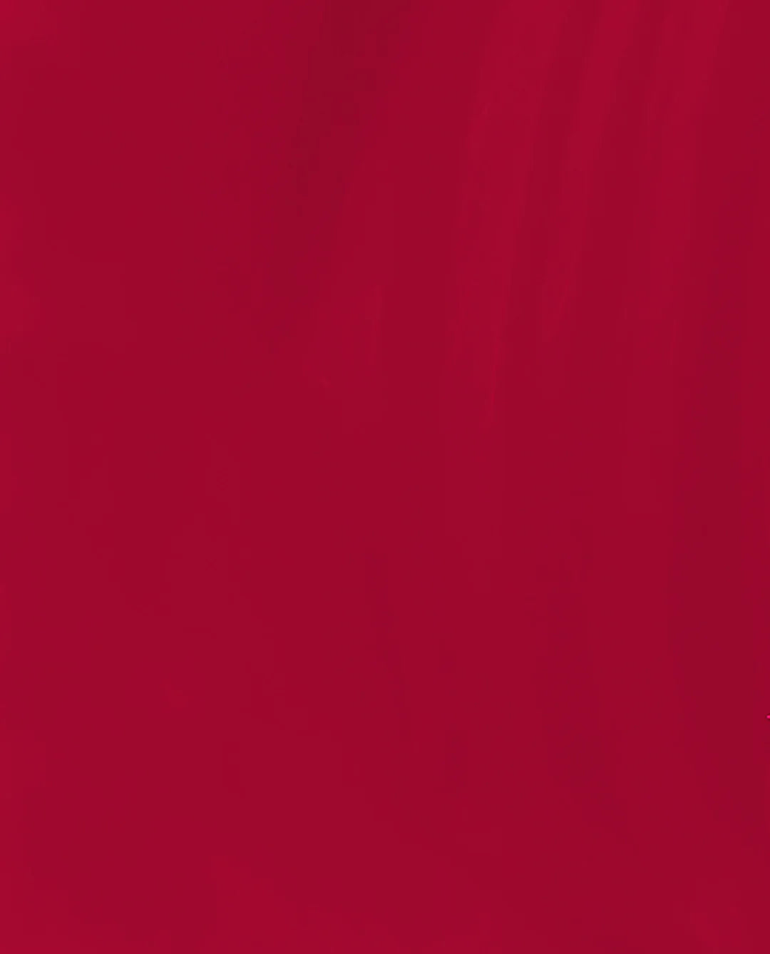 OPI Nail Polish in Red-veal Your Truth shade, brush swatch showing vibrant red-veal color on nails.