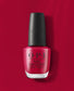 OPI Nail Polish in Red-veal Your Truth, vibrant red nail lacquer with glossy finish, perfect for bold, stylish manicures.