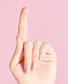 OPI Nail Polish in Rosy Future #S79 showing a smooth, glossy pink nail polish application with a shiny finish.