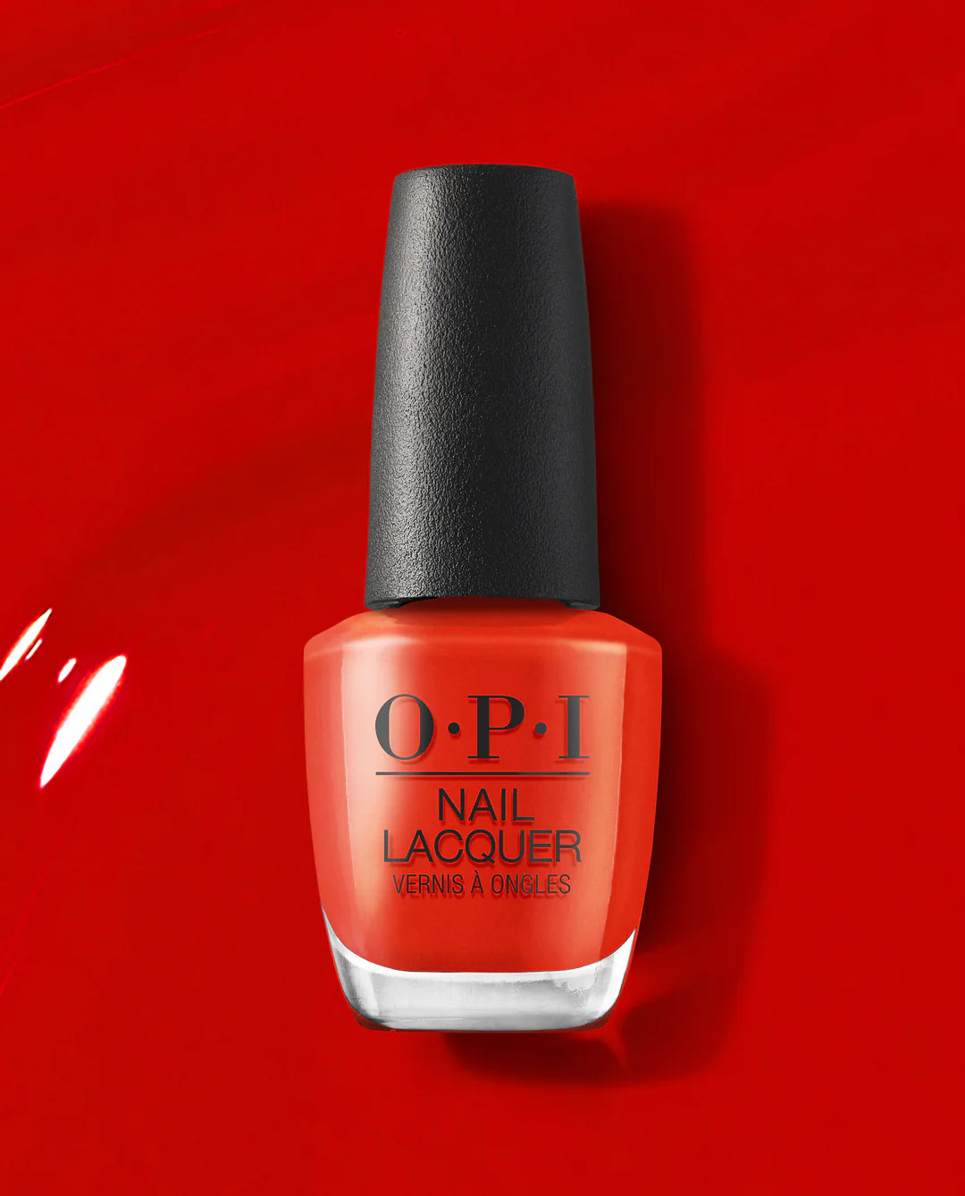 OPI Nail Polish in Rust & Relaxation shade, a warm rust-colored nail lacquer with smooth glossy finish.