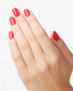 OPI Nail Polish in She’s a Bad Muffuletta! #N56, showcasing the vibrant, glossy nail color applied on well-manicured nails.