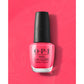 OPI Nail Polish in Strawberry Margarita shade, vibrant pink nail lacquer with smooth glossy finish, perfect for stylish manicures.