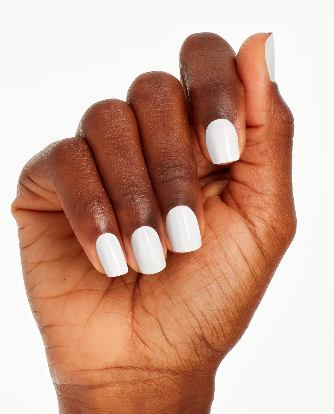 OPI Nail Polish Suzi Chases Portu-Geese NL26, vibrant coral-orange shade, with a glossy finish on a neatly manicured hand.
