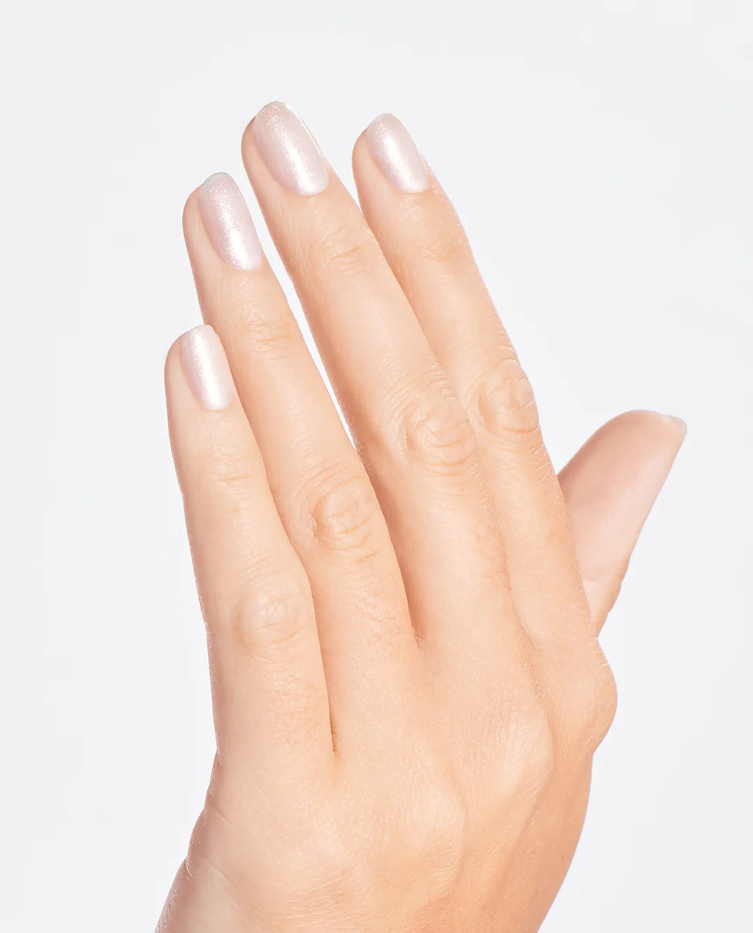 OPI Nail Polish in Throw Me a Kiss shade, vibrant pink nail color shown on neatly manicured nails