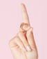 OPI Nail Polish in Throw Me a Kiss, a soft pink shade with a smooth, glossy finish, displayed in the image.