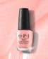 OPI Nail Polish in Tutti Frutti Tonga NLS48, vibrant coral-orange nail lacquer with glossy finish.