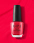 OPI Nail Polish in We Seafood And Eat It #L20, vibrant coral nail lacquer with glossy finish, displayed in a clear bottle.