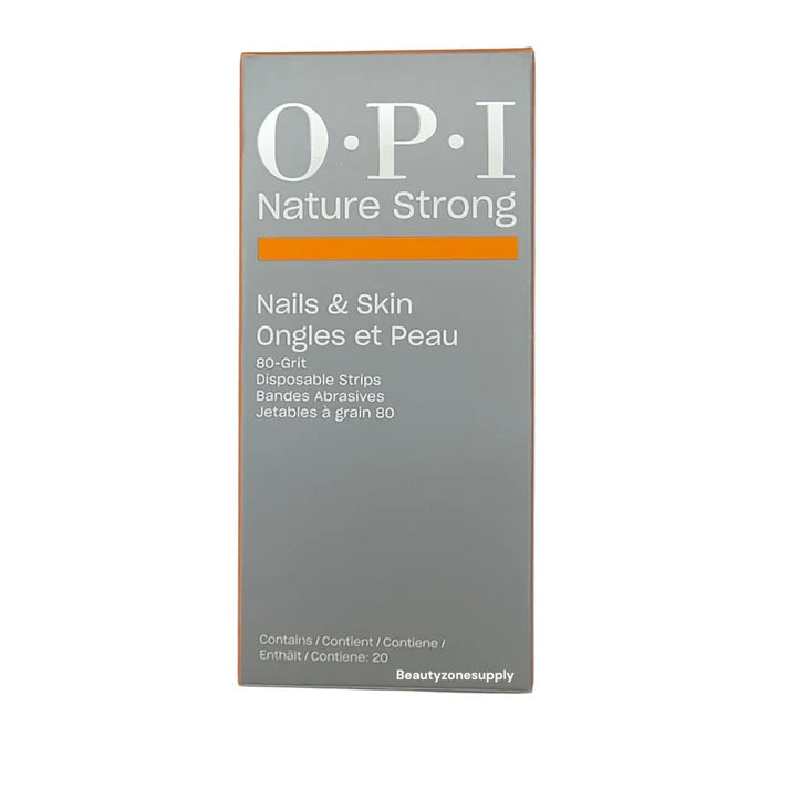 OPI Nature Strong Disposable Grit Strips 80-Grit - Universal Nail Supplies