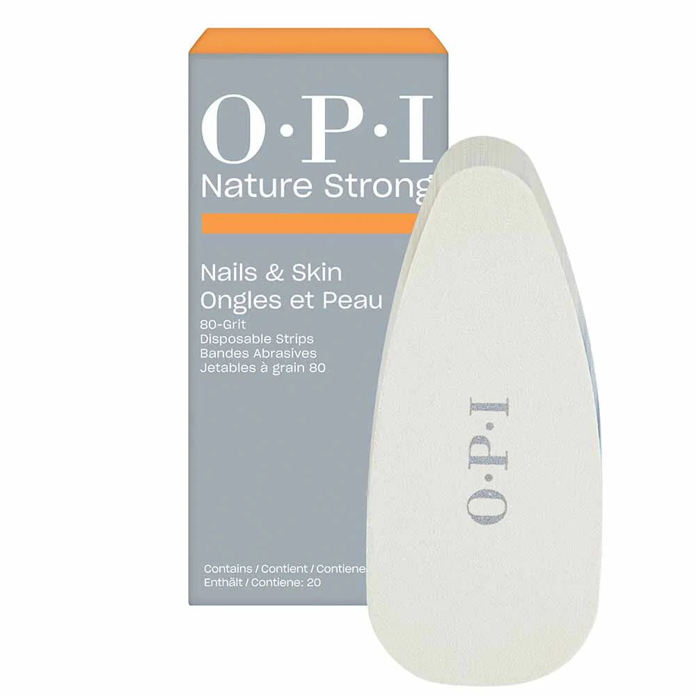 OPI Nature Strong Disposable Grit Strips 80-Grit - Universal Nail Supplies