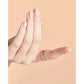 OPI Powder Perfection Bubble Bath powder nail color in shade DPS86A with a swirling bubble bath design on the nail.