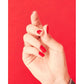 OPI Powder Perfection Cajun Shrimp #DPL64 powder nail color on nails with a vibrant coral-orange finish.