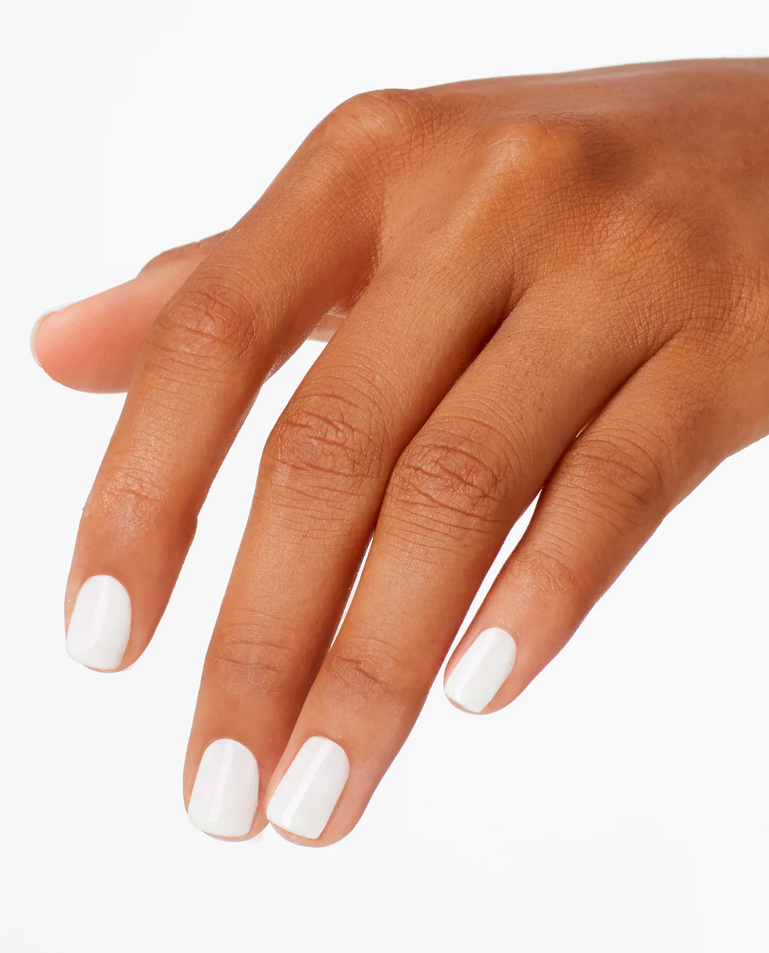 OPI Powder Perfection Funny Bunny powder nail color with a soft, pastel pink shade on neatly manicured nails.
