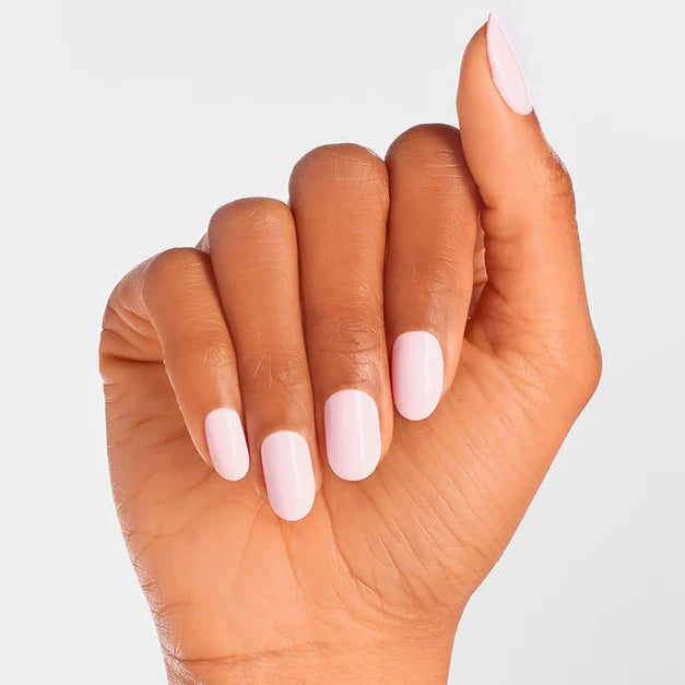 OPI Powder Perfection nail color in Let's Be Friends! #DPh82, showcasing a vibrant powder nail polish on neatly manicured nails.