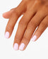 OPI Powder Perfection Love Is In The Bare powder nail color on neatly manicured nails, showcasing a nude, natural finish.
