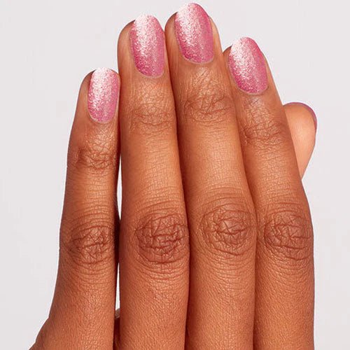 OPI Powder Perfection Pixel Dust #DPD51 powder nail color with shimmering, textured finish in a close-up image.