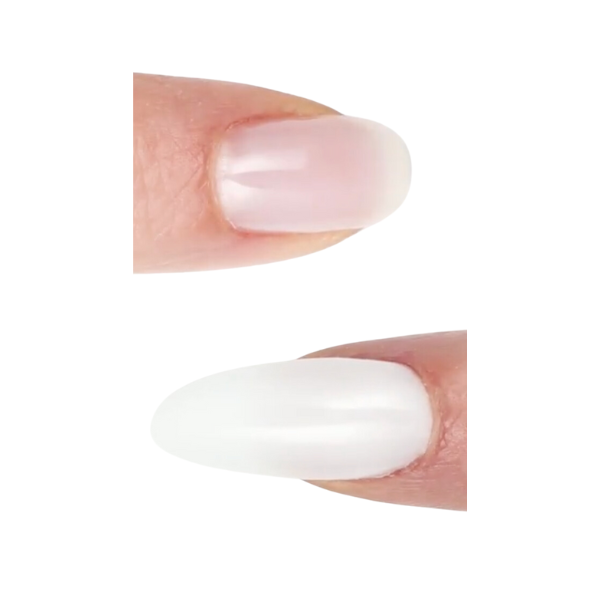 Orly Gel FX Builder in a Bottle gel nail polish in milky white, 0.6oz, with a smooth, creamy consistency and white tint.