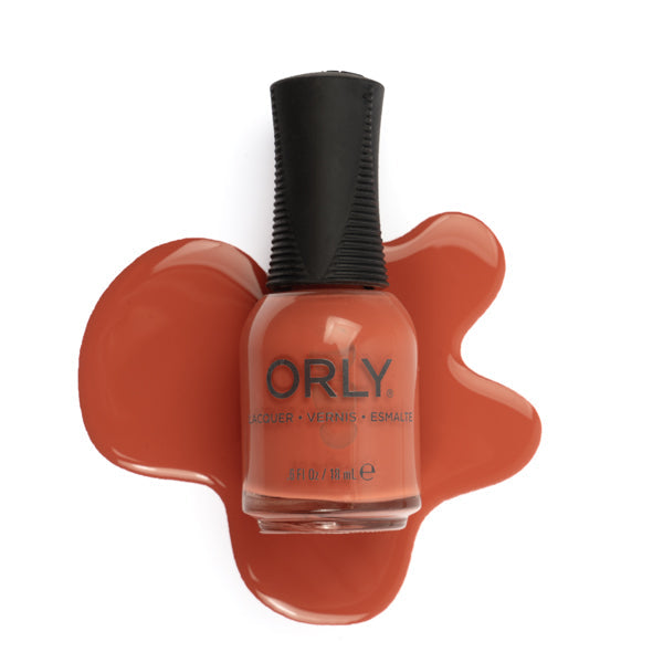 Orly Nail Lacquer in The Conservatory, clear nail polish bottle with black cap and label, displayed on a white background.