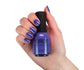 Orly Indigo Skies nail lacquer bottle with clear cap and vibrant blue polish, showcasing the Orly brand.