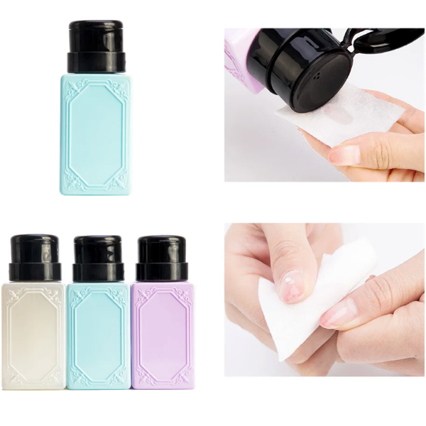 Plastic Empty Dispenser Nail Cleaner Container - Universal Nail Supplies