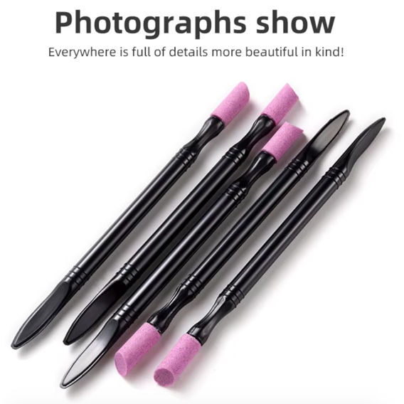 Portable Quartz Nail Grinding Pen/Cuticle Pusher Set of 5 - Universal Nail Supplies