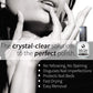 Seche Crystal Clear Base Coat nail polish bottle, 0.5 oz (14 mL), with transparent liquid and label on the bottle.