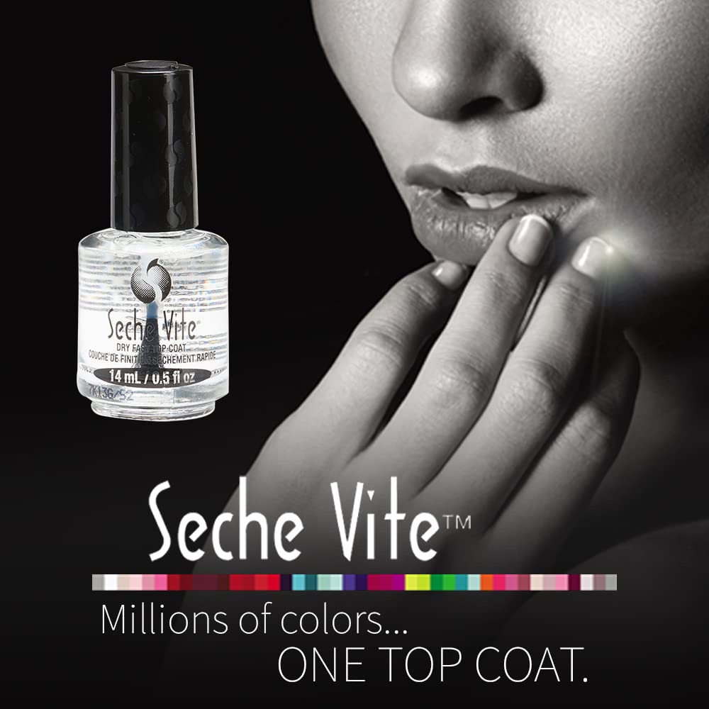 Seche Vite Dry Fast Top Coat 0.5 oz 14 mL - Universal Nail Supplies