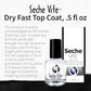 Seche Vite Dry Fast Top Coat 0.5 oz 14 mL - Universal Nail Supplies