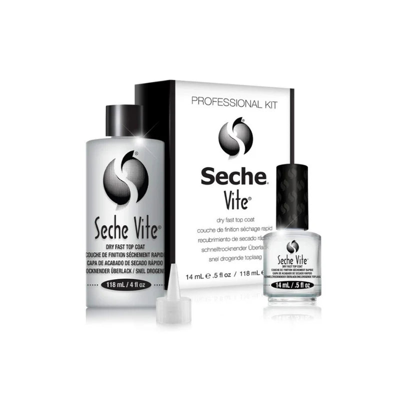 Seche Vite Dry Fast Top Coat Kit 4oz - Universal Nail Supplies