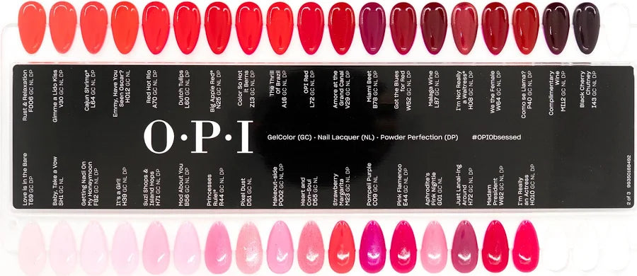 OPI Chart Color Is The Answer - 112 Shades, 3 Panel Display - Universal Nail Supplies