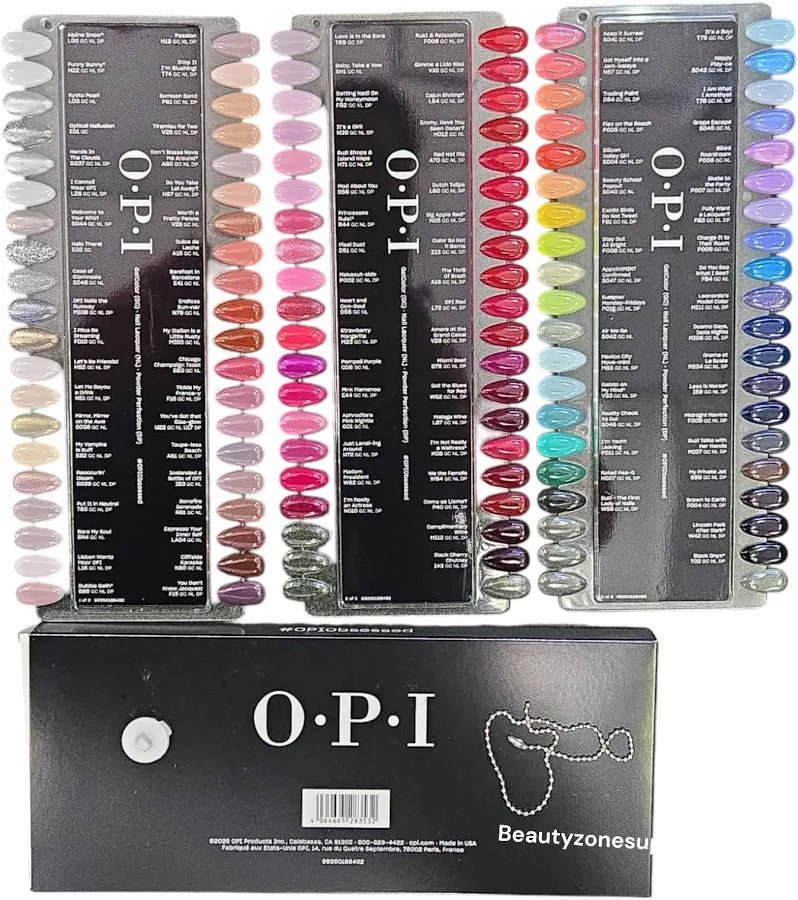 OPI Chart Color Is The Answer - 112 Shades, 3 Panel Display - Universal Nail Supplies