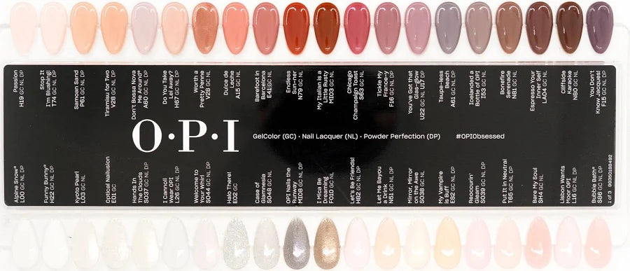 OPI Chart Color Is The Answer - 112 Shades, 3 Panel Display - Universal Nail Supplies