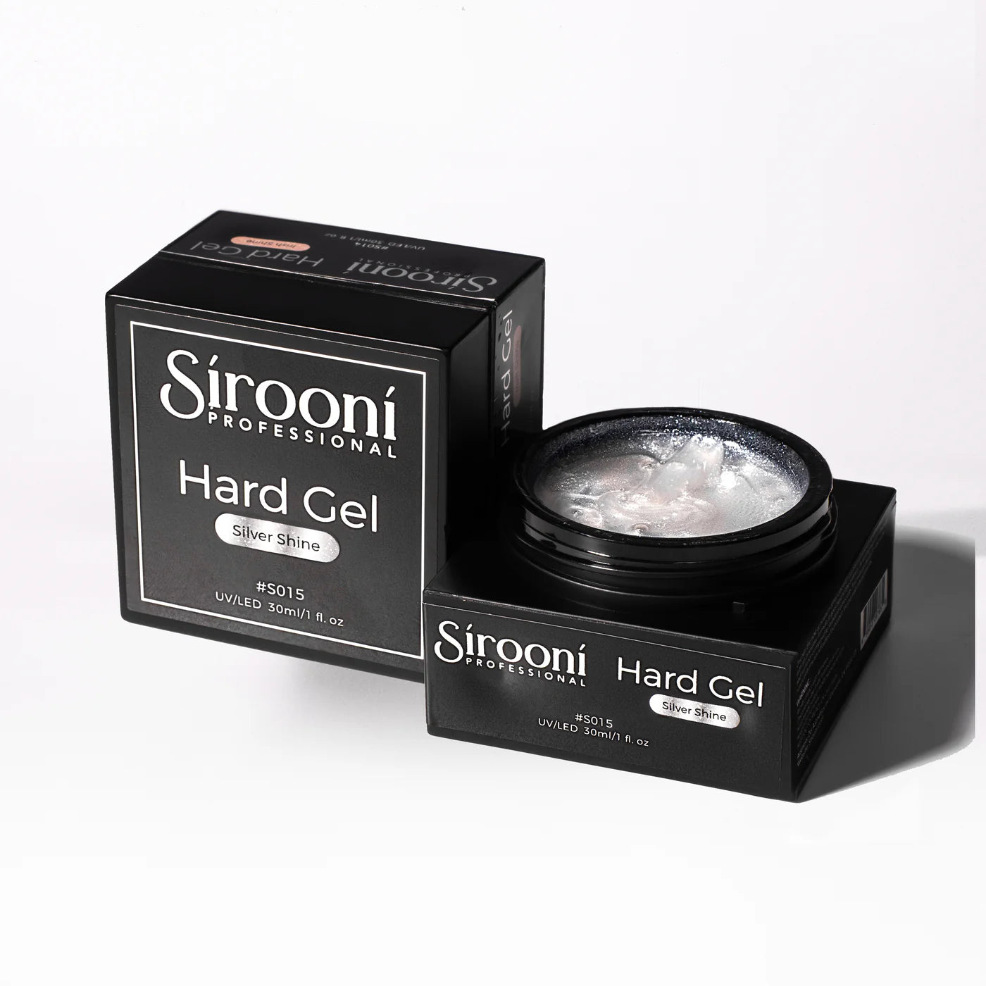 Sirooni Hard Gel - Silver Shine 30ml - Universal Nail Supplies