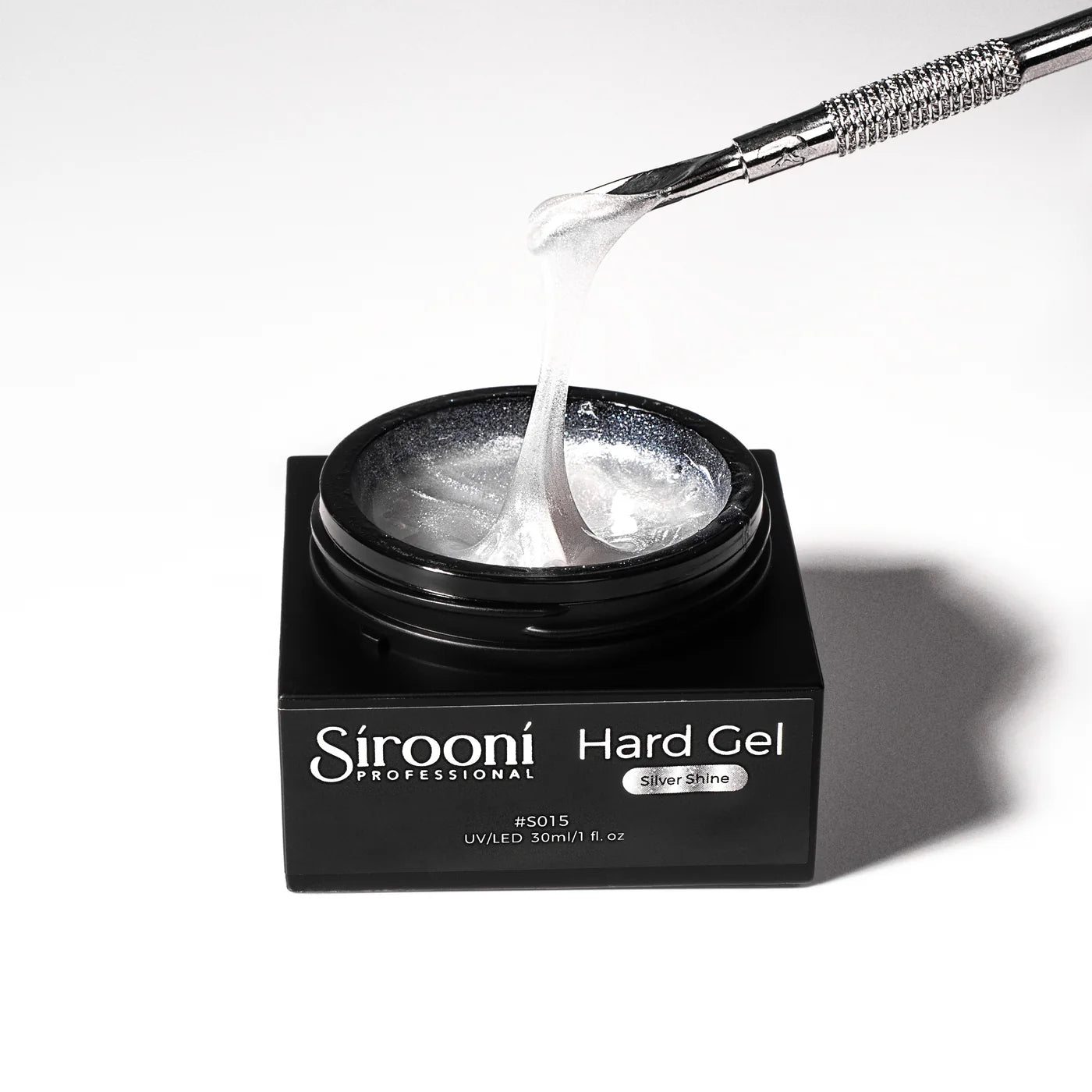 Sirooni Hard Gel - Silver Shine 30ml - Universal Nail Supplies